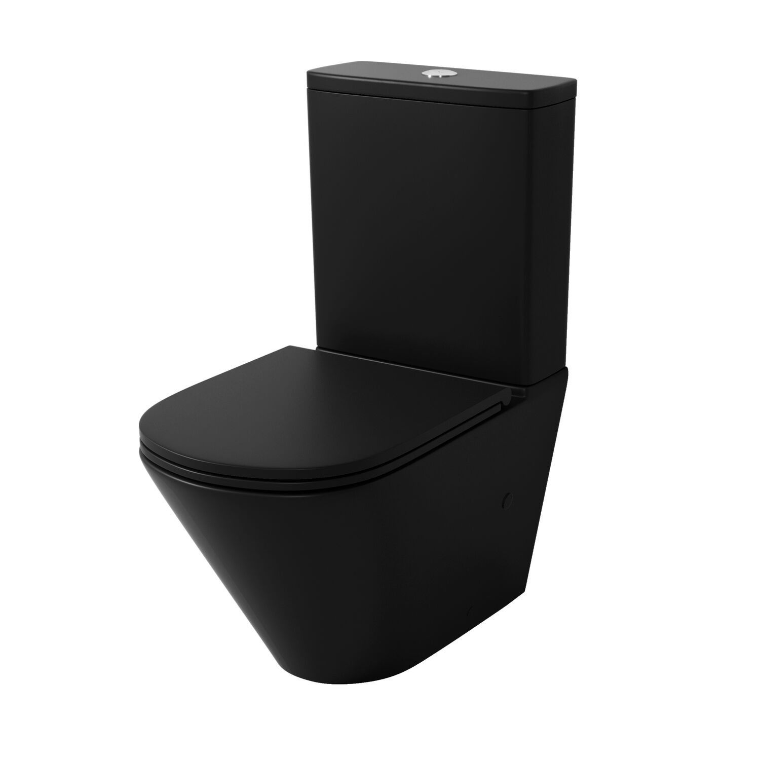 Унитаз Grossman Tornado GR-4449 BMSQ напольный, безободковый, с сиденьем микролифт, цвет черный матовый