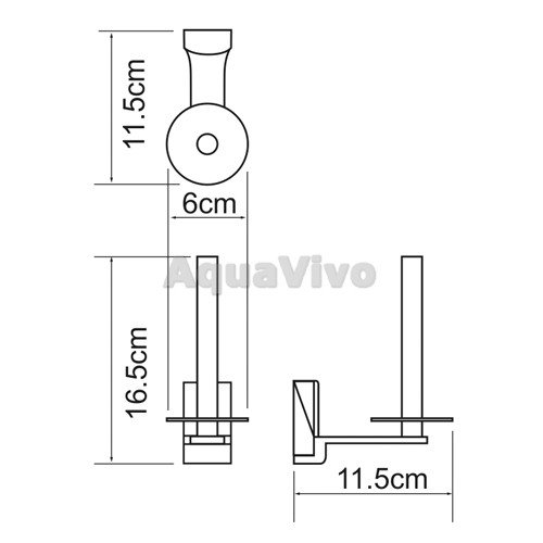 Держатель для запасных рулонов WasserKRAFT Exter K-5297, цвет светлая бронза - фото 1