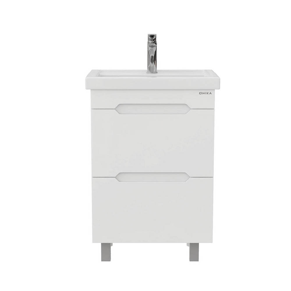 Тумба под раковину Оника Айленд 60, напольная, цвет белый - фото 1