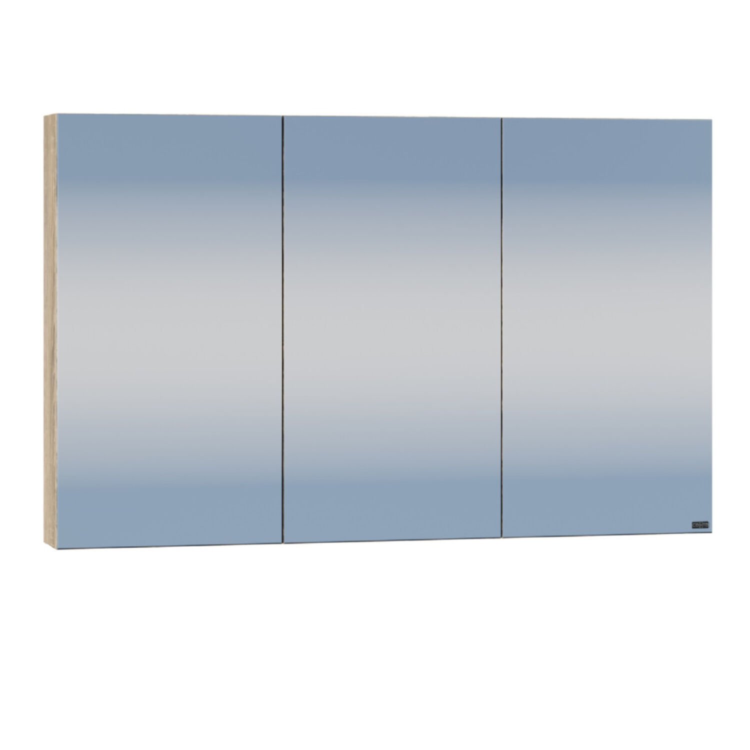 Мебель для ванной Санта Марс 120, подвесная, с 2 ящиками, цвет белый / янтарное дерево