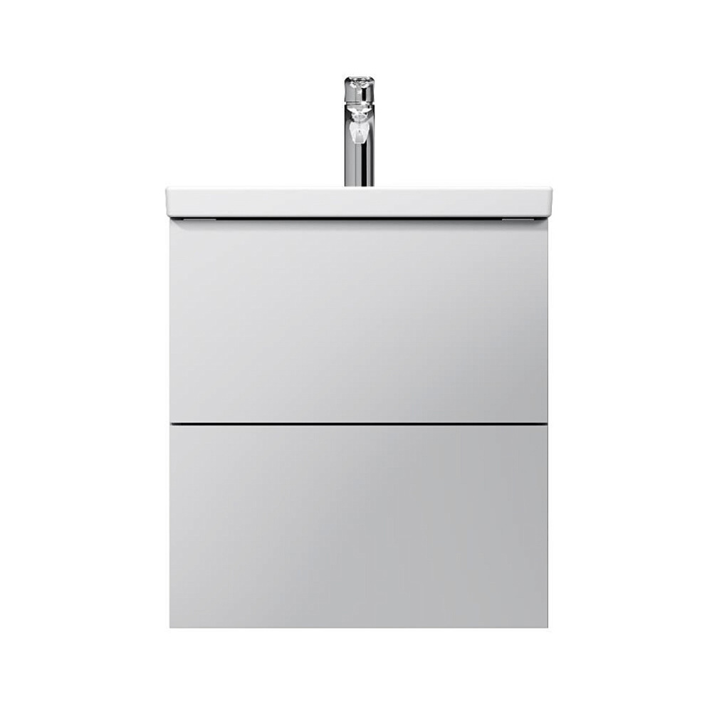 Тумба под раковину AM.PM Gem 50 подвесная, цвет белый глянец - фото 1