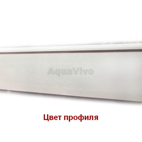 Душевая дверь Good Door Latte WTW-110-G-WE 110, стекло грейп, профиль белый