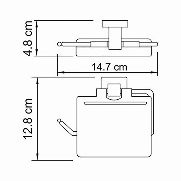 Держатель туалетной бумаги WasserKRAFT Lippe K-6525, цвет хром