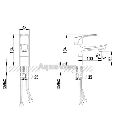 Смеситель Lemark Plus Shape LM1706C для раковины - фото 1