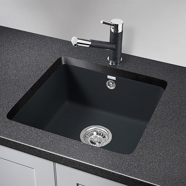 Кухонная мойка Granula GR-3601 SV 46x42, цвет шварц - фото 1