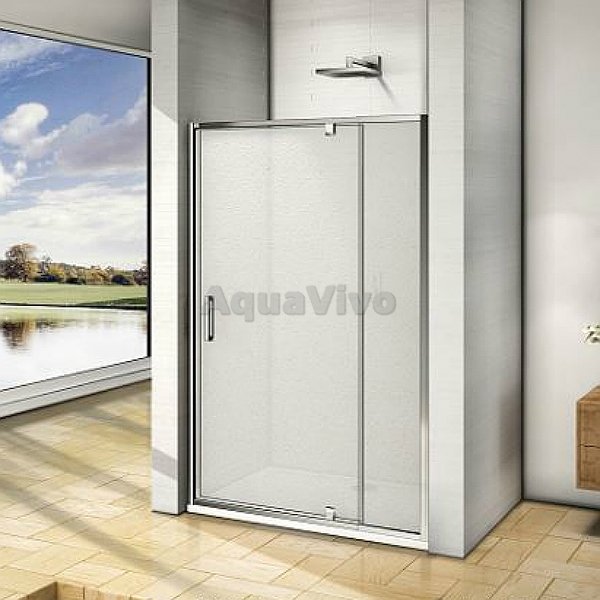 Душевая дверь Good Door Orion WTW-PD-110-G-CH 110, стекло грейп, профиль хром