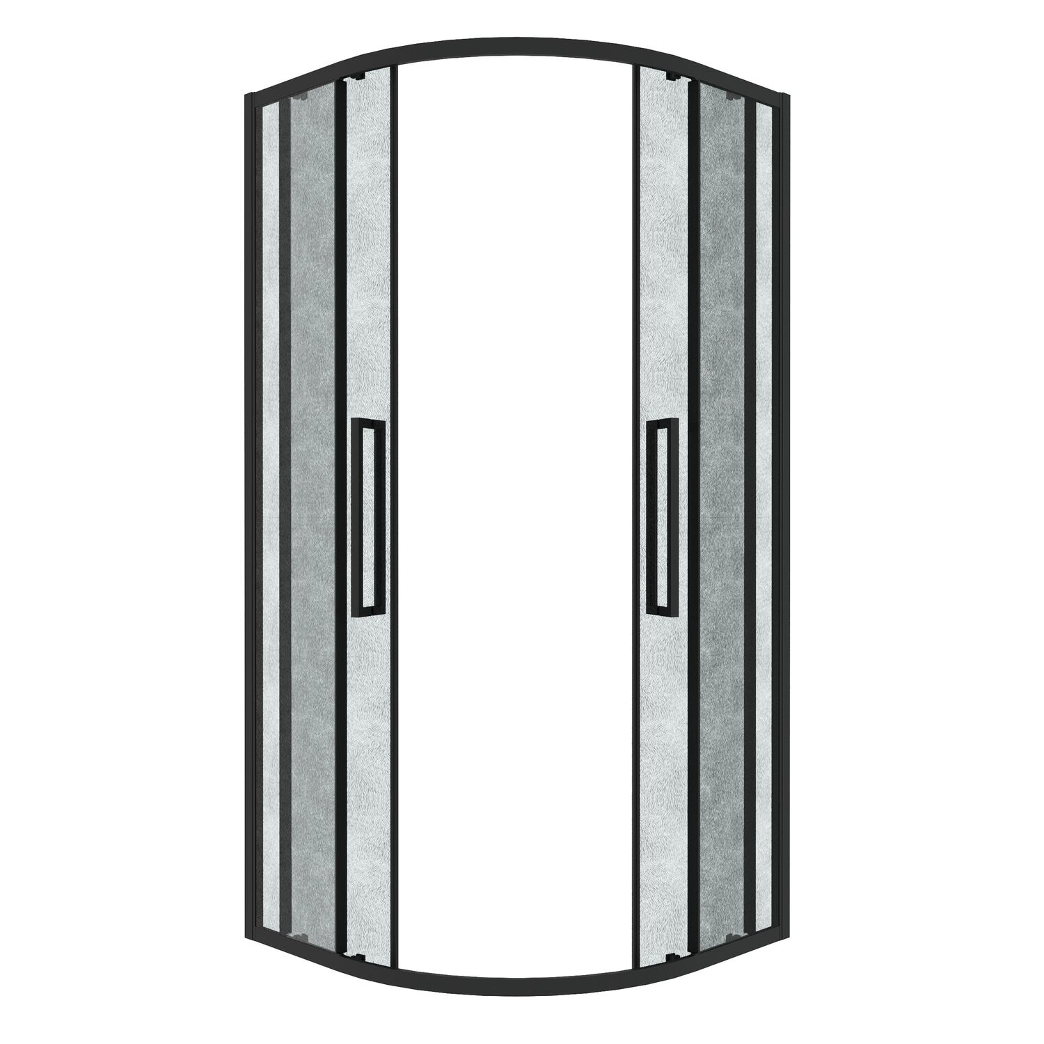 Душевой уголок Grossman Cosmo 100х100, стекло шиншилла, профиль черный матовый
