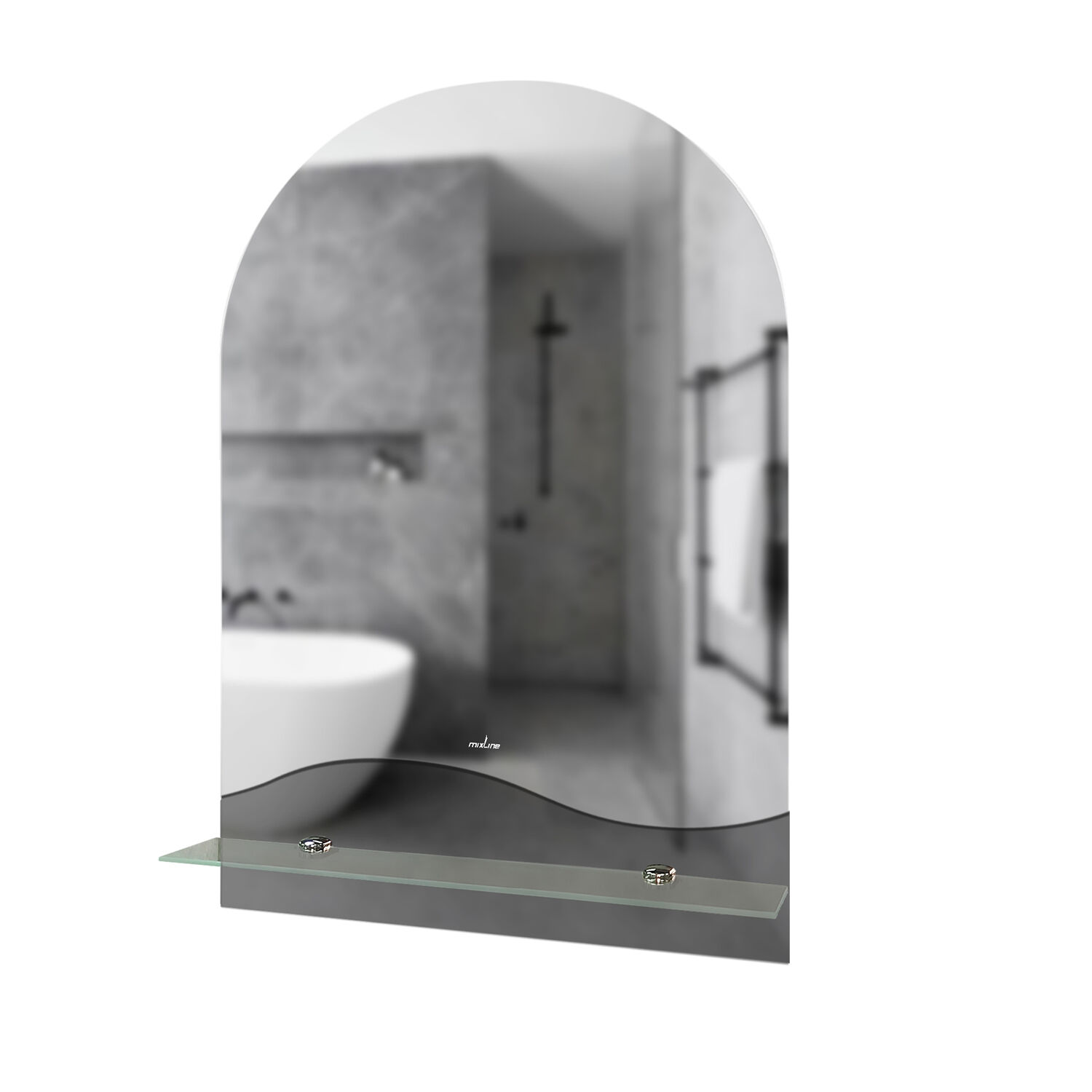 Зеркало Mixline Амели 39x59, с полкой - фото 1