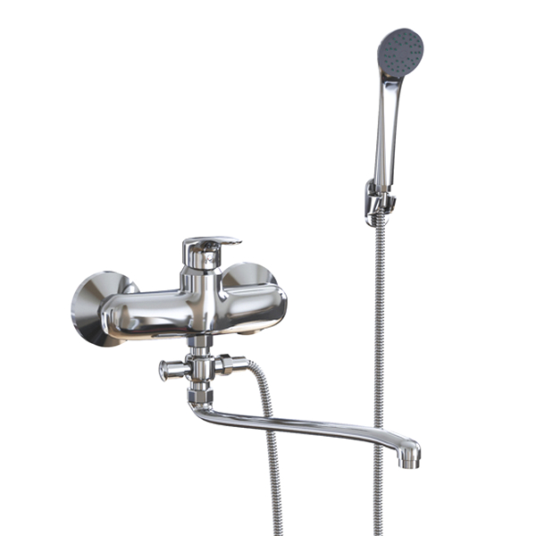 Смеситель Mixline ML05-02 для ванны с душем, цвет хром