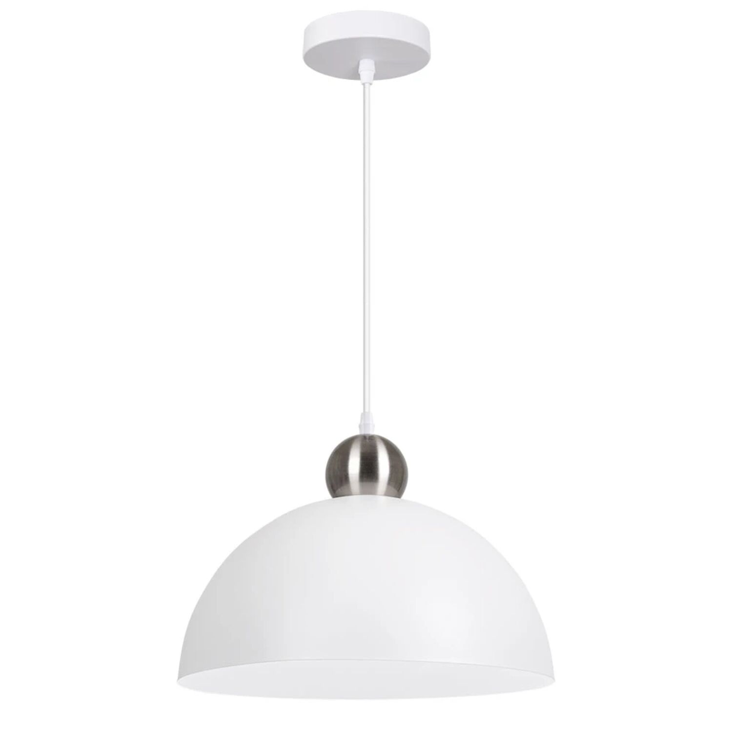 Подвесной светильник Arte Lamp Recinto A7053SP-1WH, арматура белый, плафон металл белый