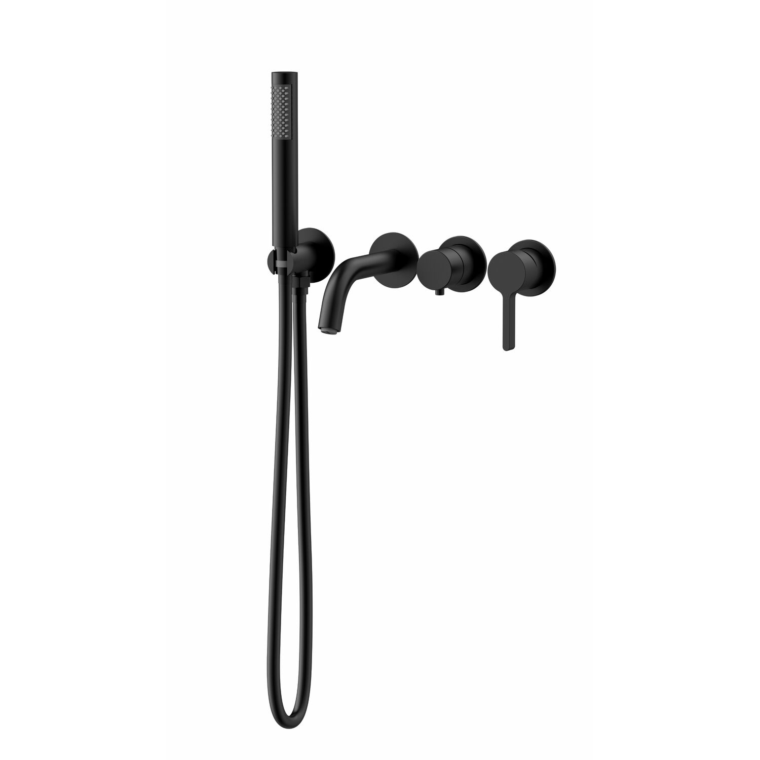 Смеситель Vincea Villa VTFW-1VL1MB для ванны с душем, встраиваемый, цвет черный