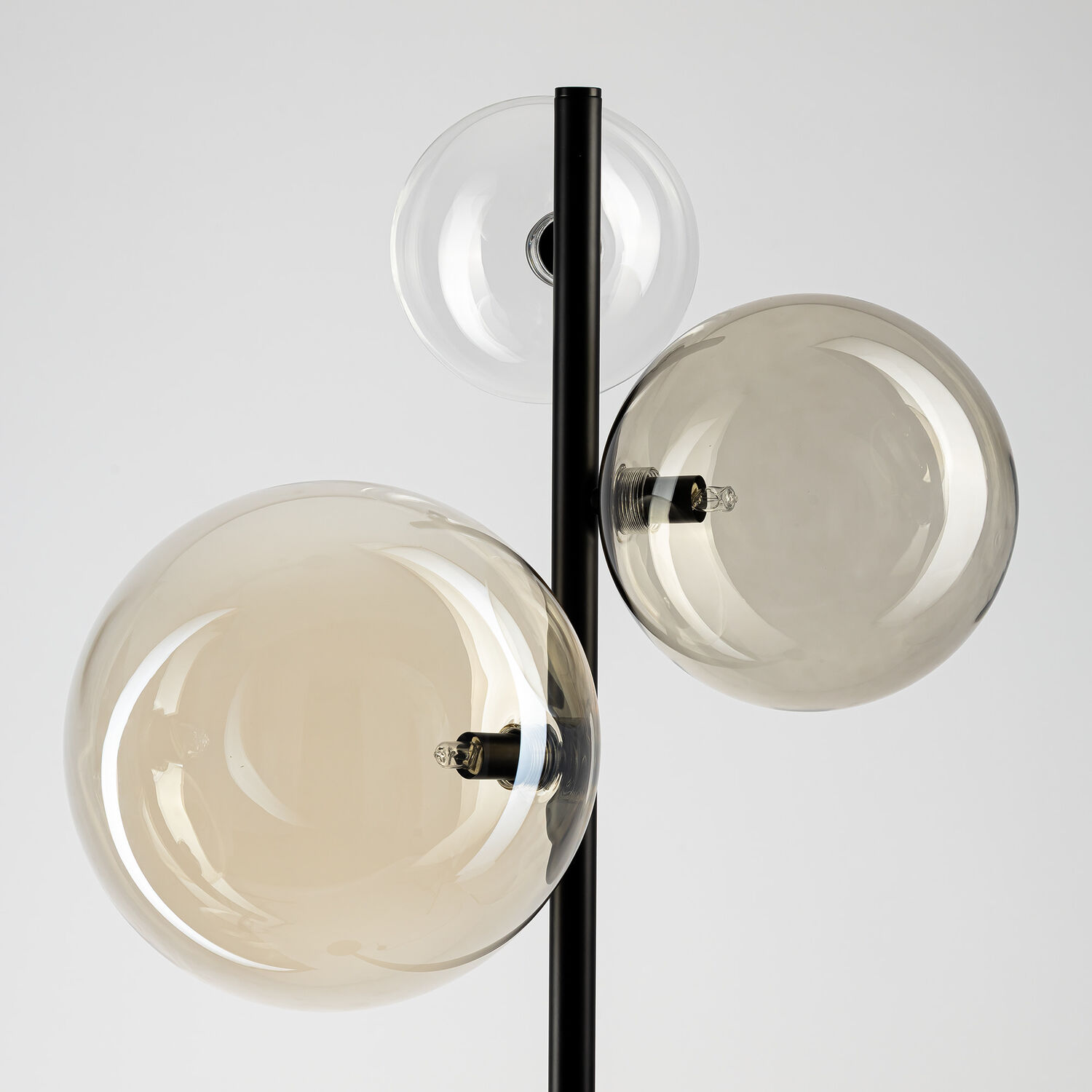 Торшер Citilux Orton CL202933, арматура черная, плафоны стекло - фото 1