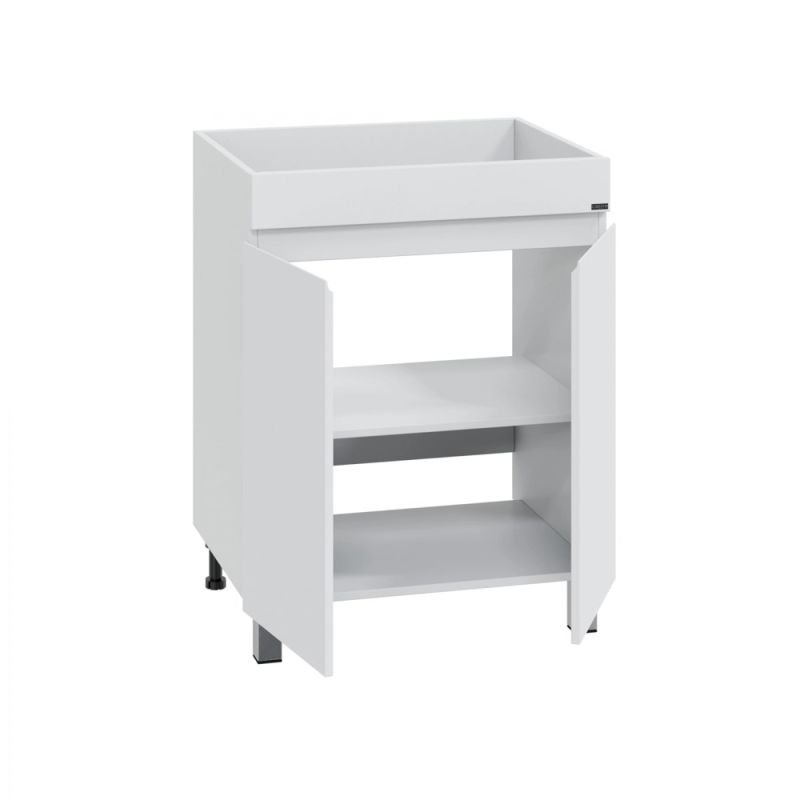 Тумба под раковину Санта Марс 59 напольная, с дверцами, цвет белый - фото 1