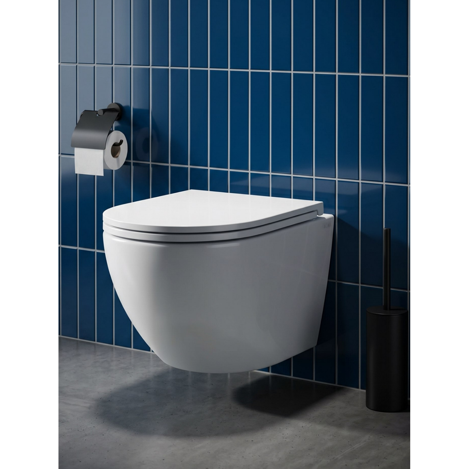 Унитаз Joki Стелла T JK1101010 подвесной, безободковый, смыв Торнадо, с сиденьем микролифт, цвет белый глянец