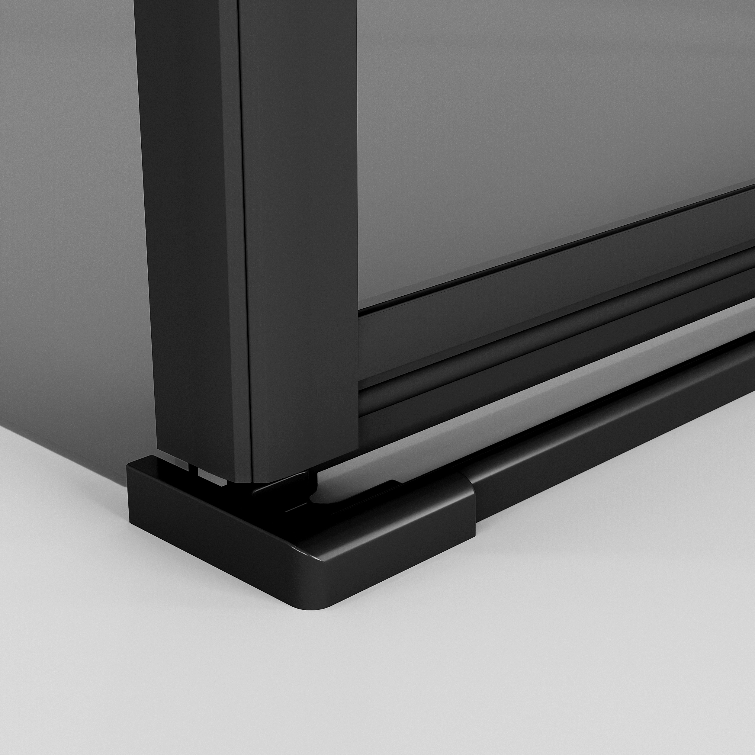 Душевой уголок Niagara Nova NG-2831-34 Black 90x90, стекло тонированное, профиль черный матовый