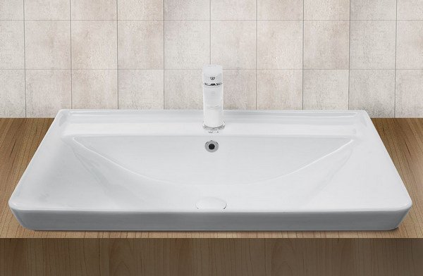 Раковина Weltwasser SK Deilbach 7608-70 встраиваемая, 70x48 см, цвет белый глянец - фото 1