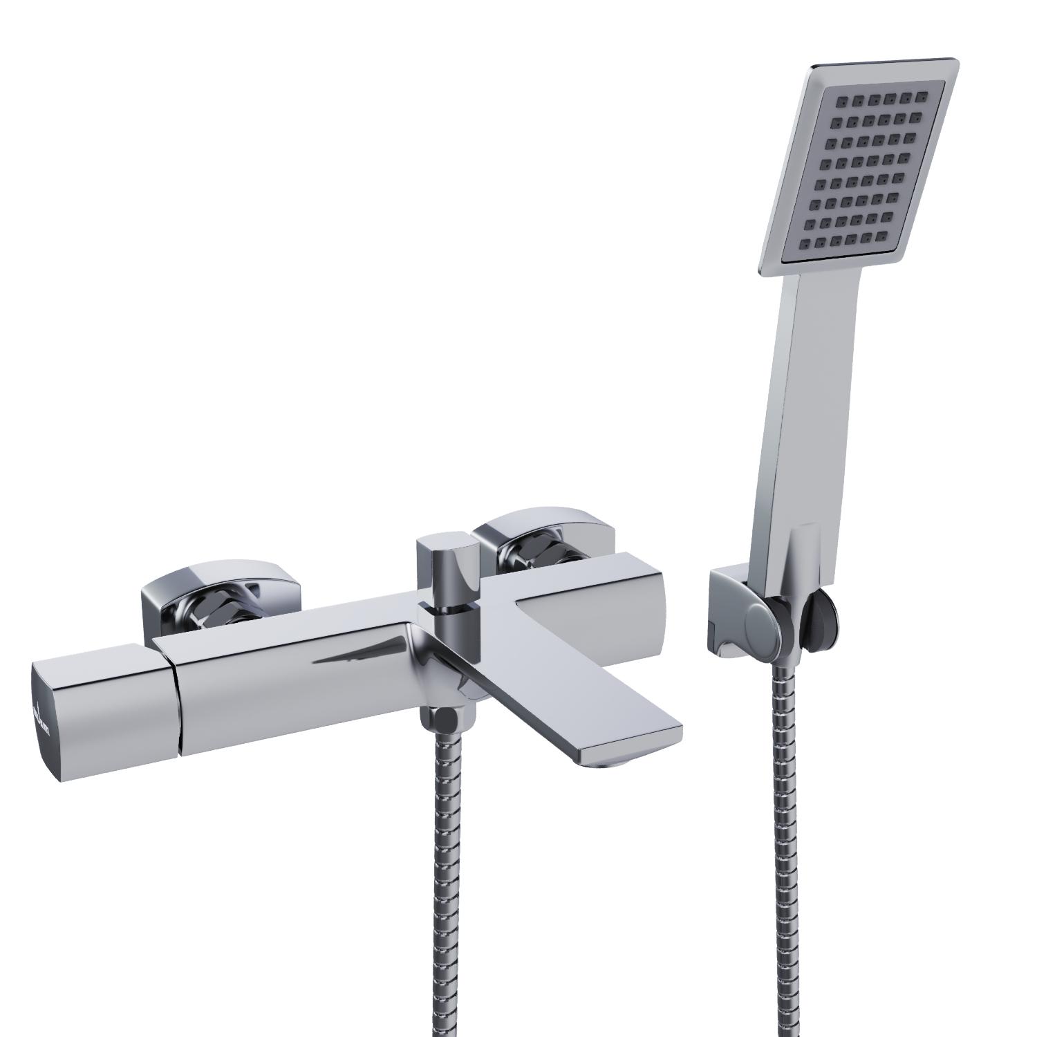 Смеситель Mixline ML27-01 550765 для ванны с душем, цвет хром