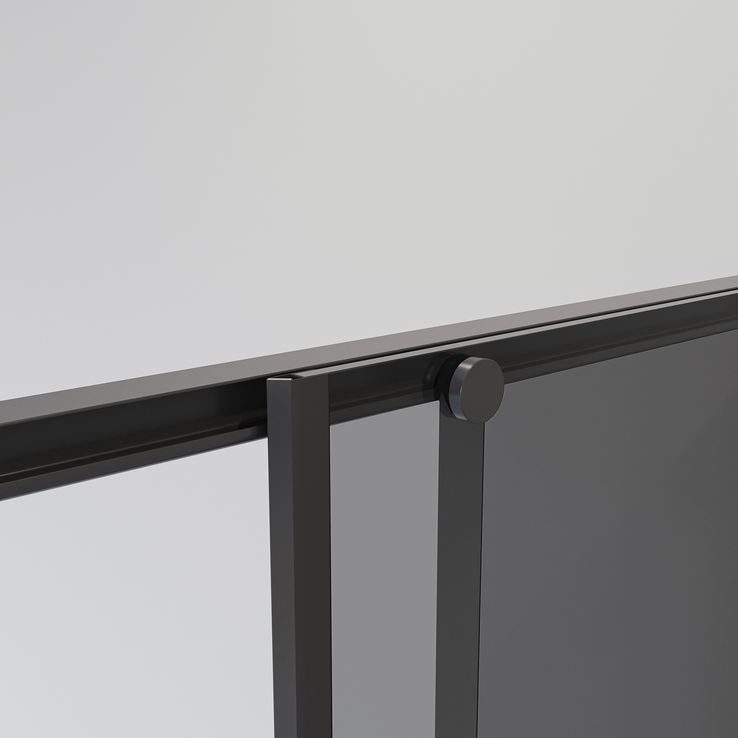 Душевой уголок Niagara Nova NG-2823-34 Black 90x90, стекло тонированное, профиль черный матовый