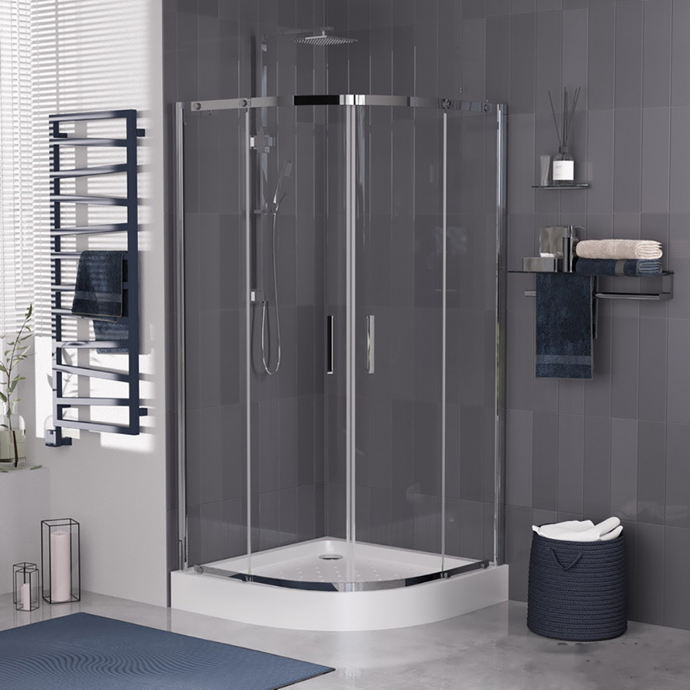 Душевой уголок Grossman Classic GR-0090 90х90, стекло прозрачное, профиль хром