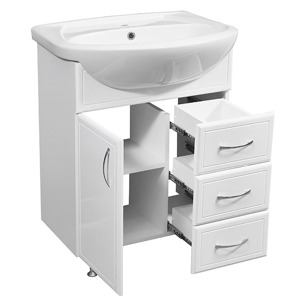 Мебель для ванной Stella Polar Концепт 65, цвет белый - фото 1