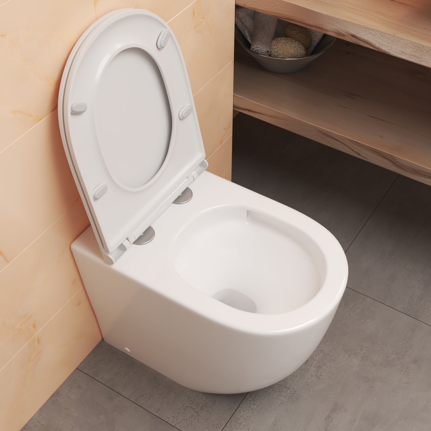 Комплект: Бачок JK01252+Кнопка JK207550 золото+Stella JK1043001 приставной / напольный унитаз, смыв торнадо - фото 1