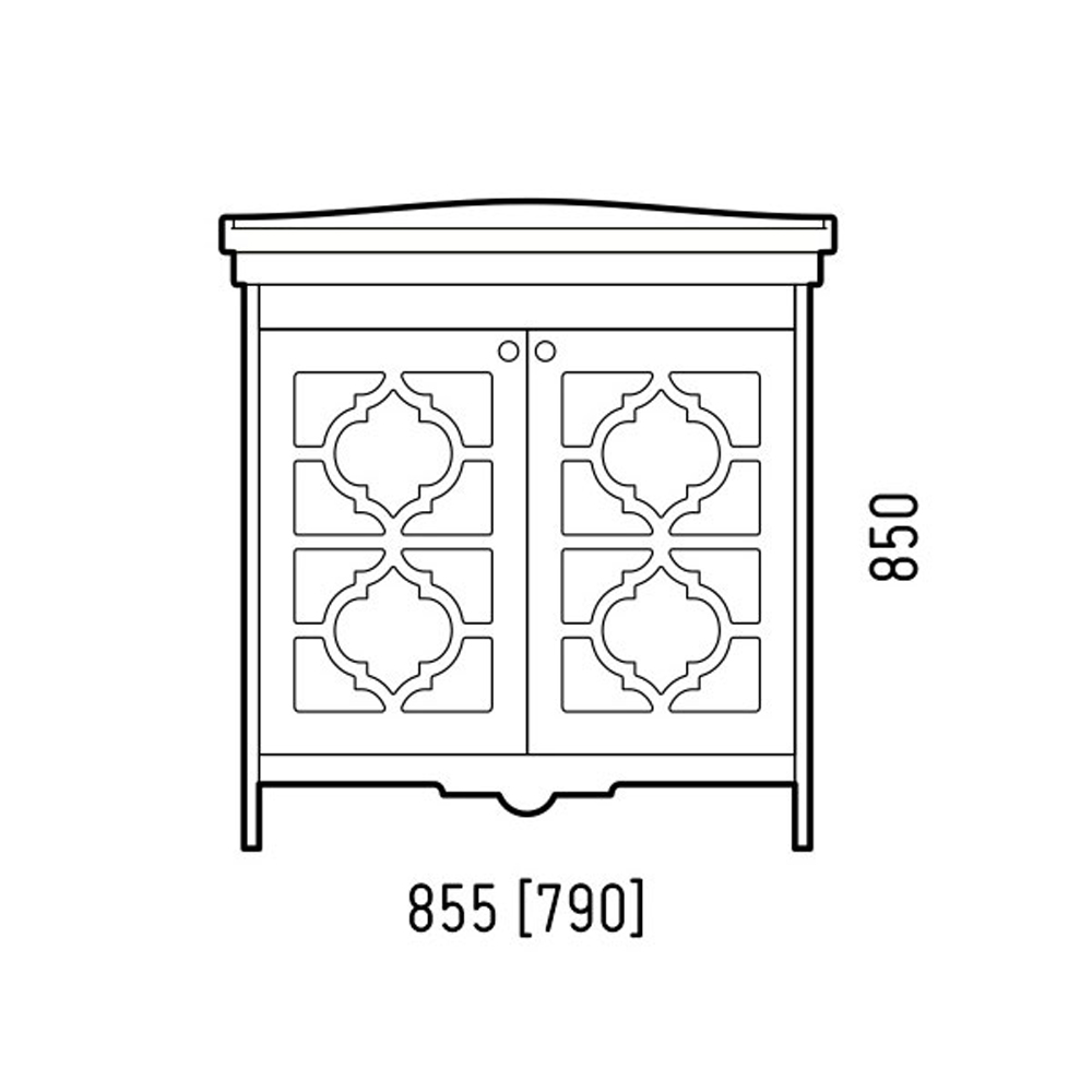 Тумба под раковину Corozo Манойр 85, цвет белый - фото 1