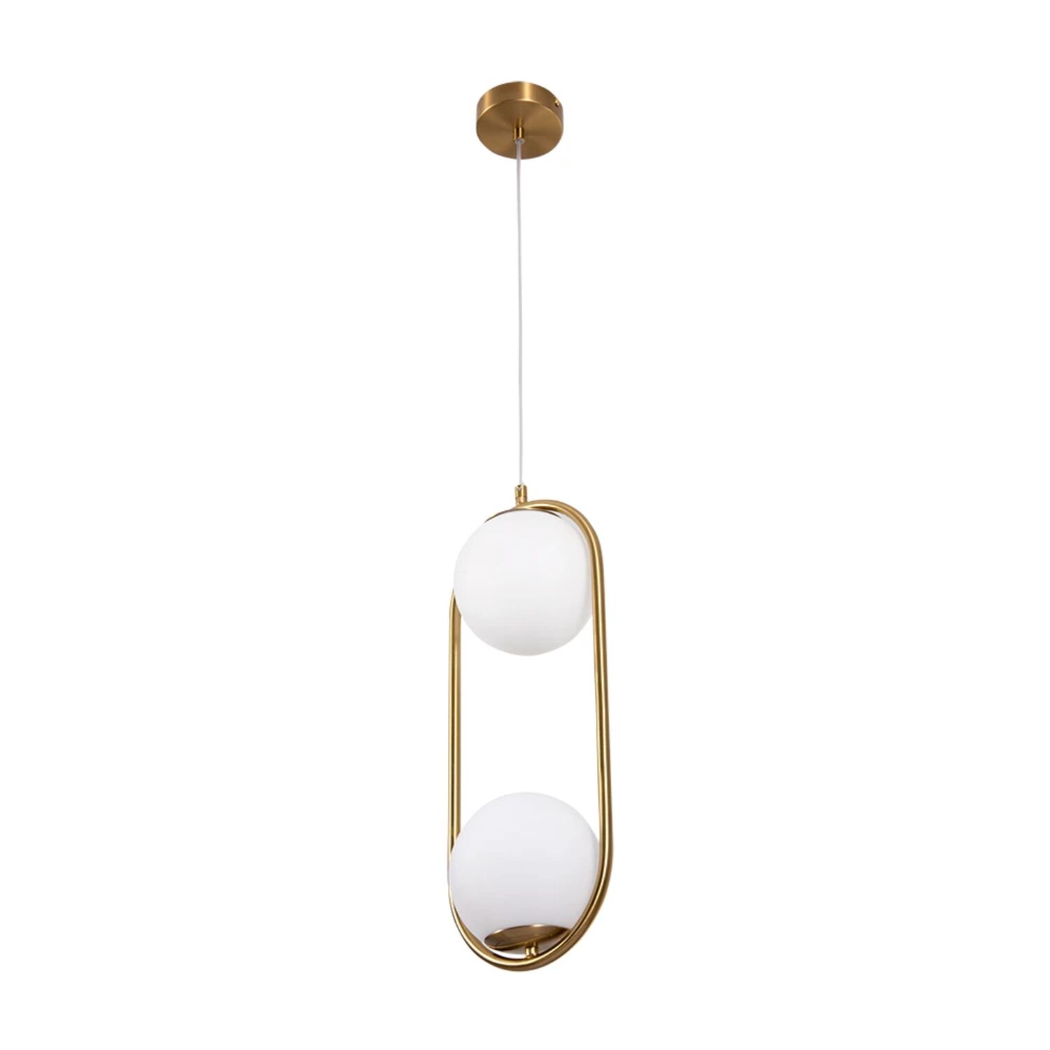 Подвесной светильник Arte Lamp Matisse A7745SP-2AB, арматура античная бронза, плафон стекло белое
