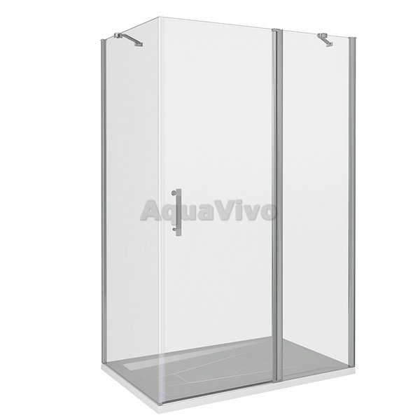 Душевой уголок Good Door Mokka WTW+SP-C-WE 120x100, стекло прозрачное, профиль белый