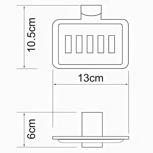 Мыльница WasserKRAFT Leine K-5069WHITE, цвет белый / хром - фото 1