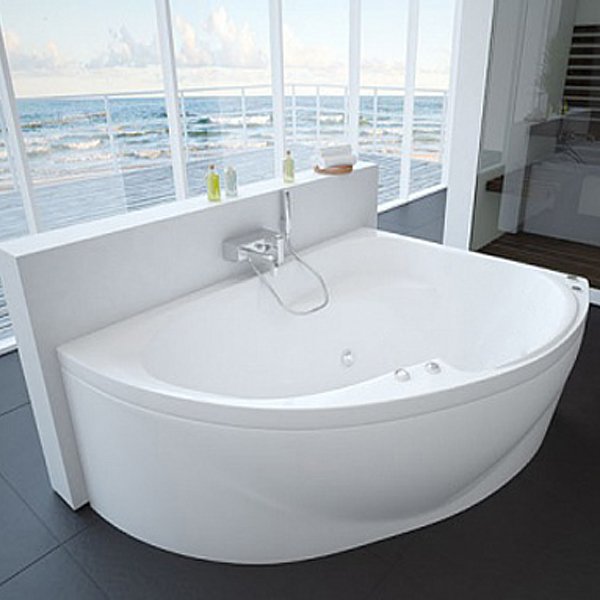 Акриловая ванна Акватек Альтаир 160х120, правая, цвет белый - фото 1