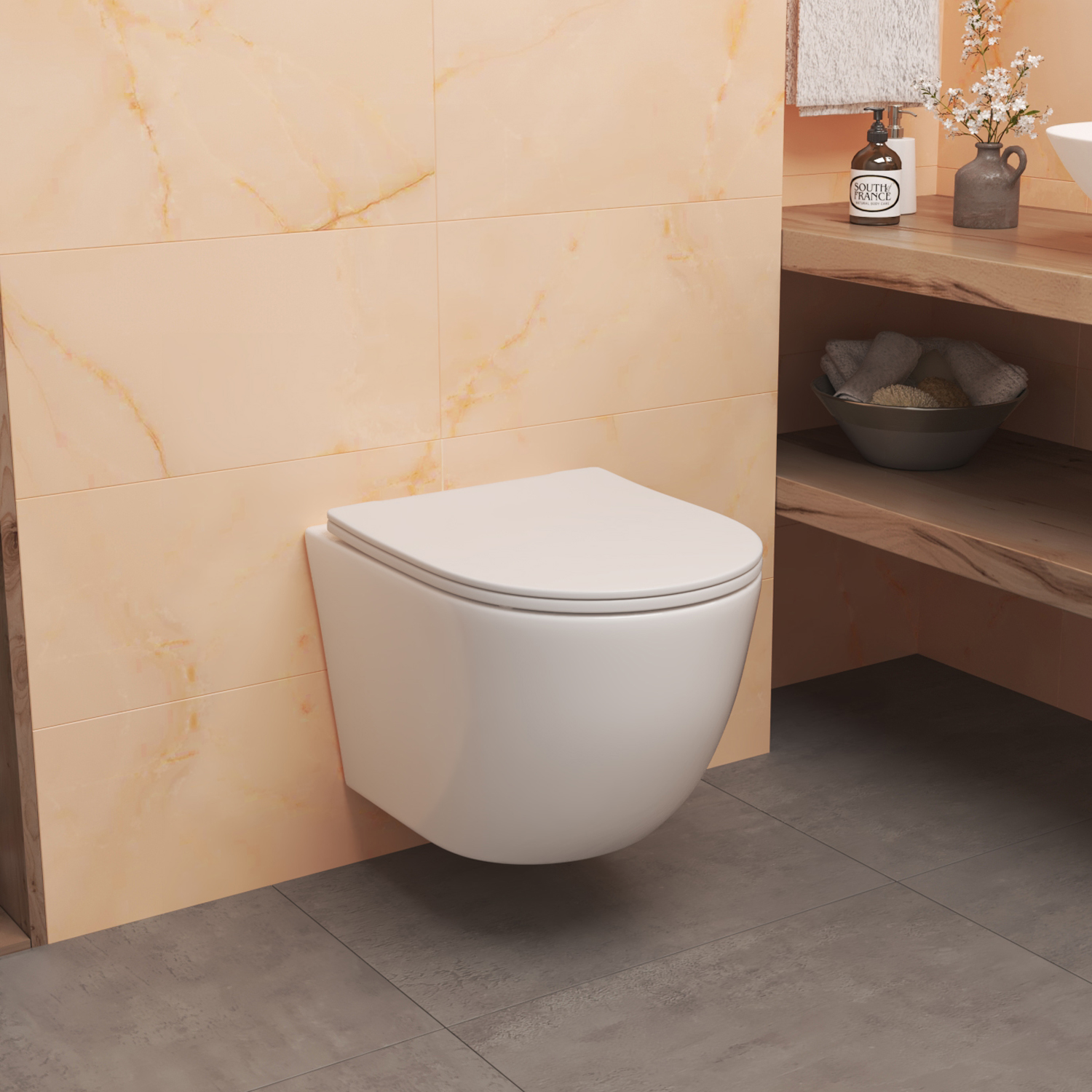 Комплект: Инсталляция Grohe 4 в 1 38929000 кнопка хром+Stella T JK1121064 белый унитаз, смыв торнадо