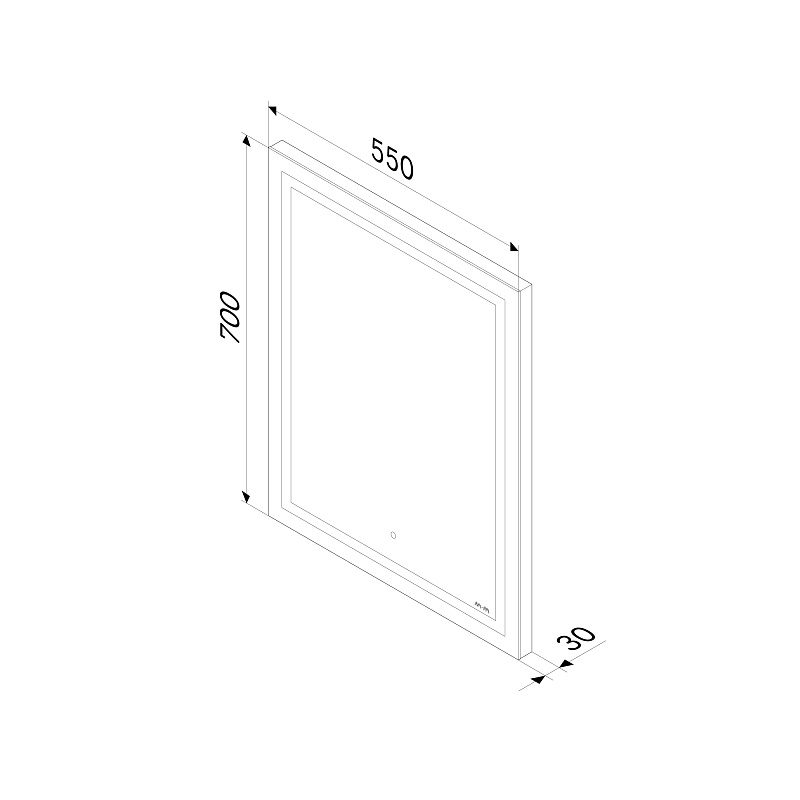 Мебель для ванной AM.PM Gem 60 подвесная, 2 ящика, цвет графит матовый