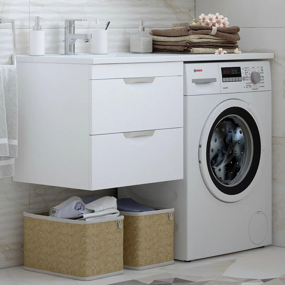 Тумба под раковину Corozo Алиот 56, подвесная, цвет белый - фото 1