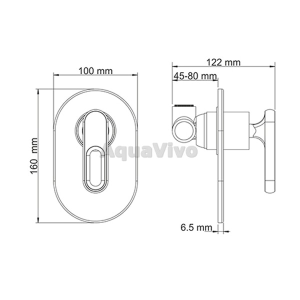 Душевой комплект WasserKRAFT Kammel A12830, встраиваемый, цвет хром