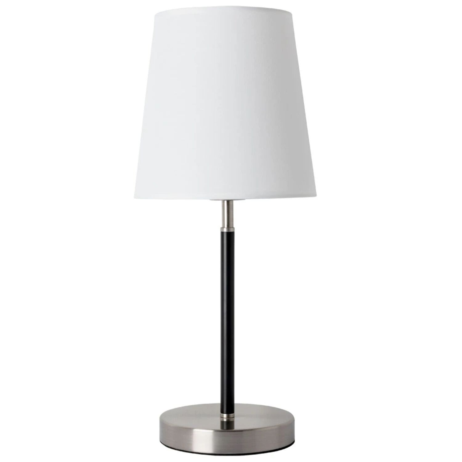 Декоративная настольная лампа Arte Lamp Rodos A2589LT-1SS, арматура матовое серебро, плафон ткань белая