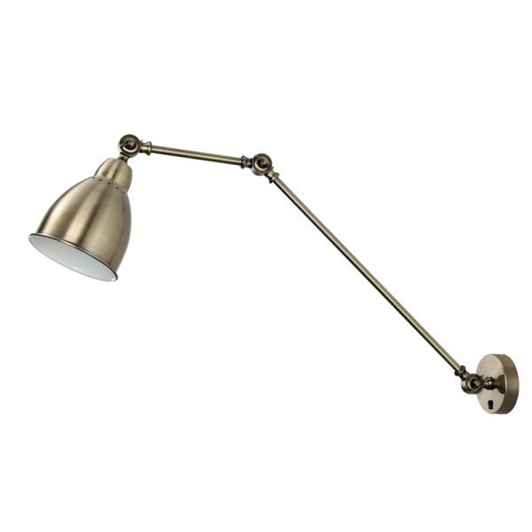 Бра Arte Lamp Braccio A2055AP-1AB, арматура бронза, плафон металл бронзовый