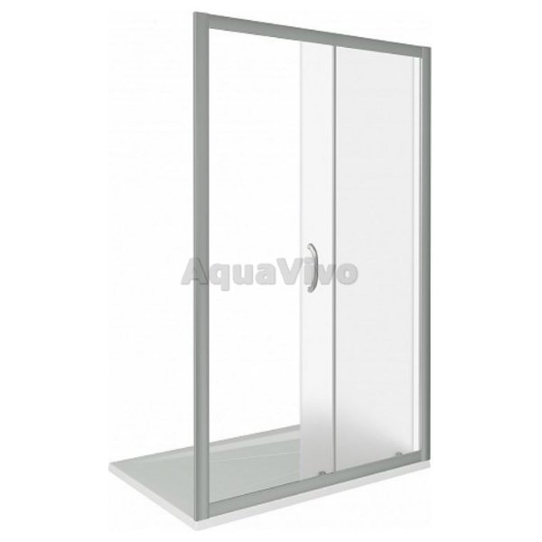 Душевая дверь Good Door Infinity WTW-110-G-CH 110, стекло грейп, профиль хром - фото 1