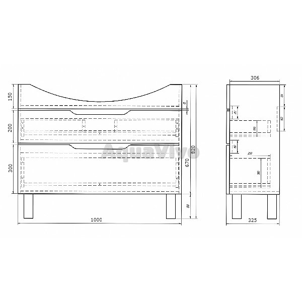 Мебель для ванной Dreja Laguna Plus 105, цвет белый лак