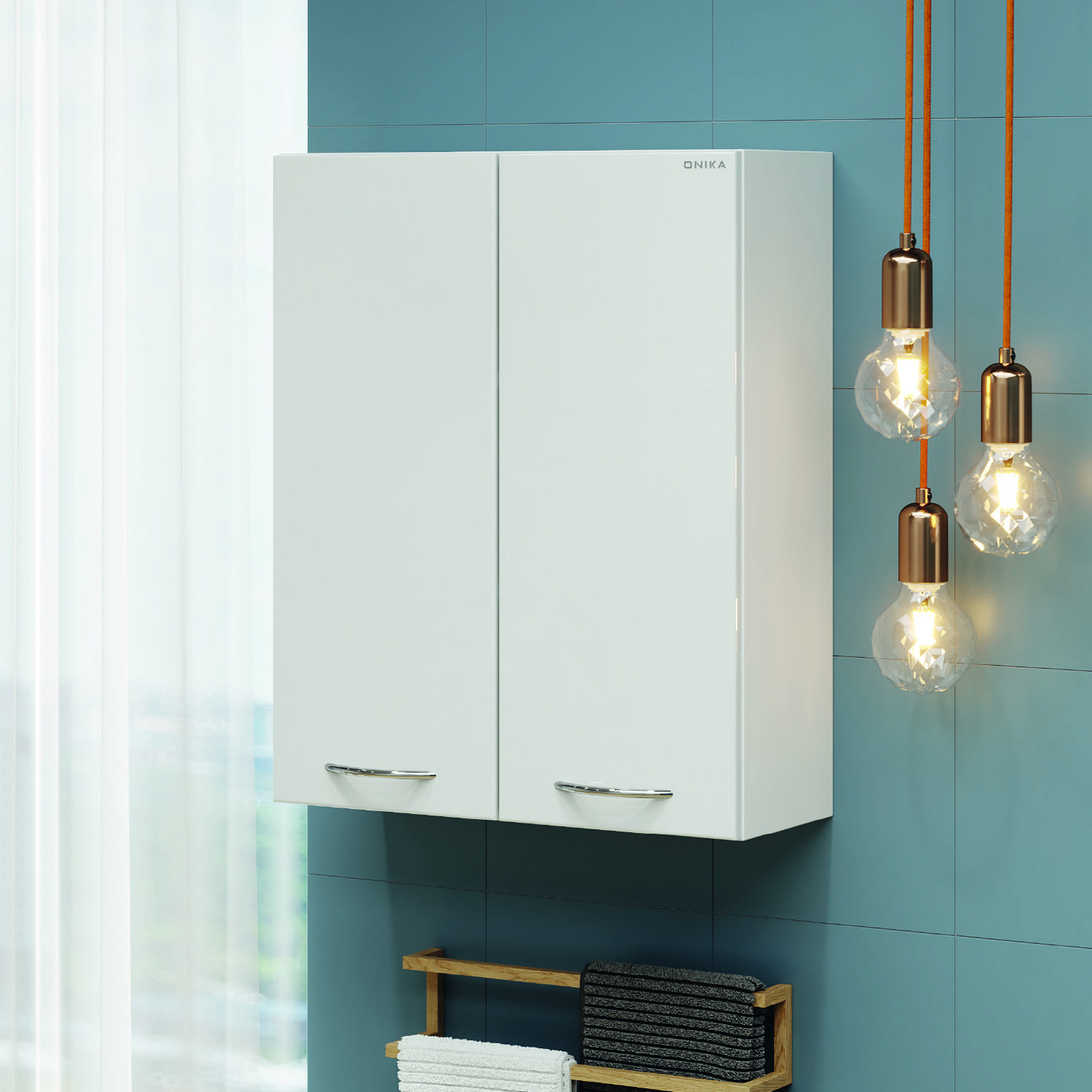 Шкаф Оника Кредо 40, цвет белый - фото 1