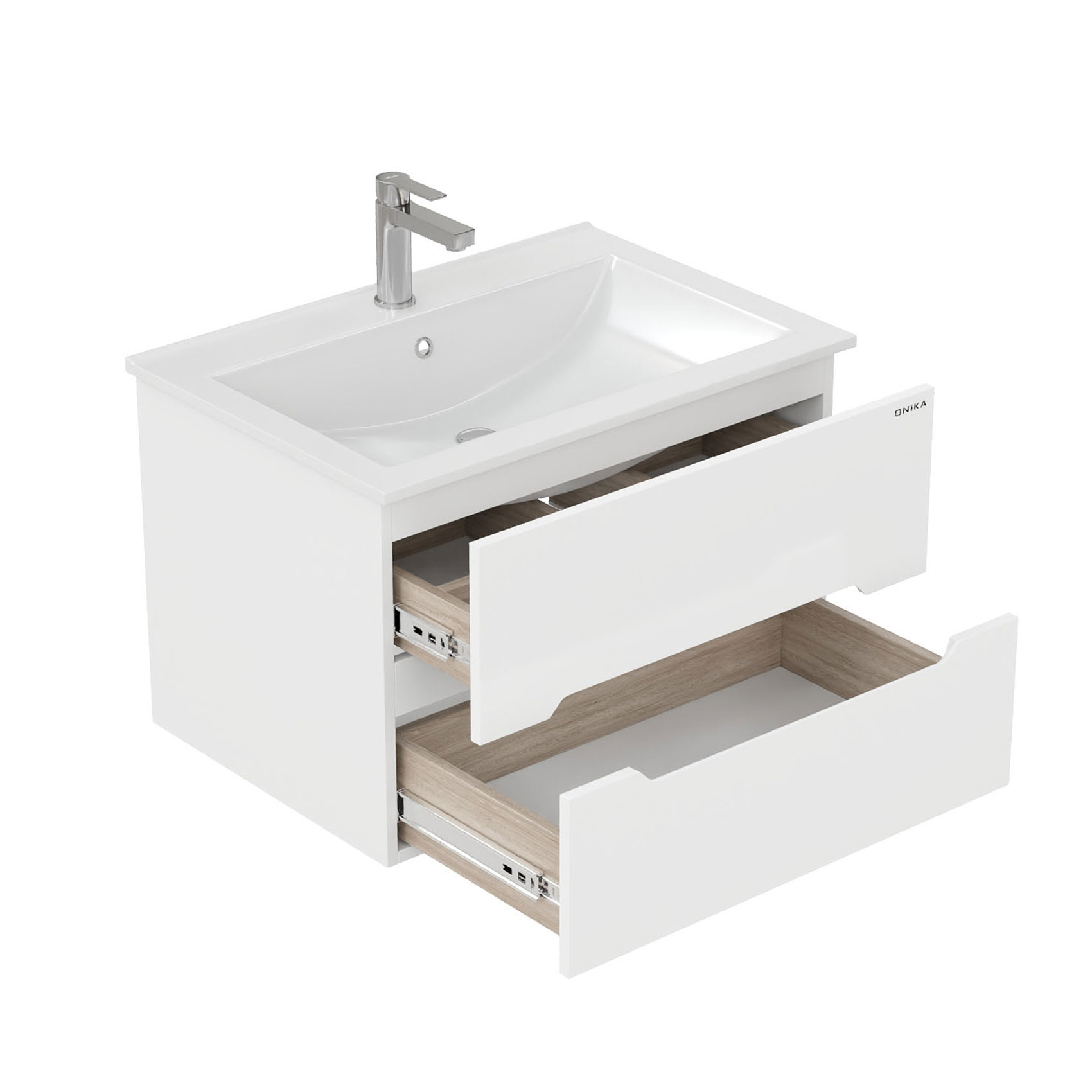 Мебель для ванной Оника Айленд 70, подвесная, цвет белый