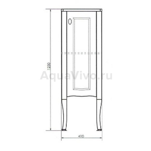 Тумба Comforty Павия 40, напольная, цвет белый глянец - фото 1