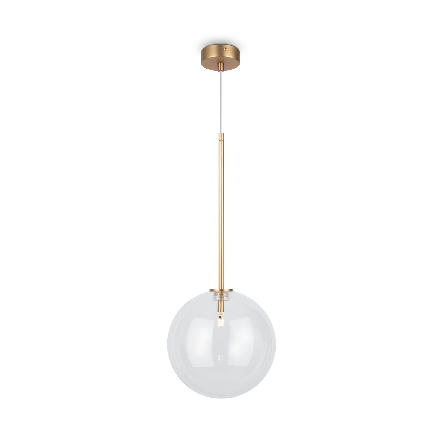 Подвесной светильник Maytoni Mood MOD172PL-01BS, арматура латунь, профиль стекло прозрачное