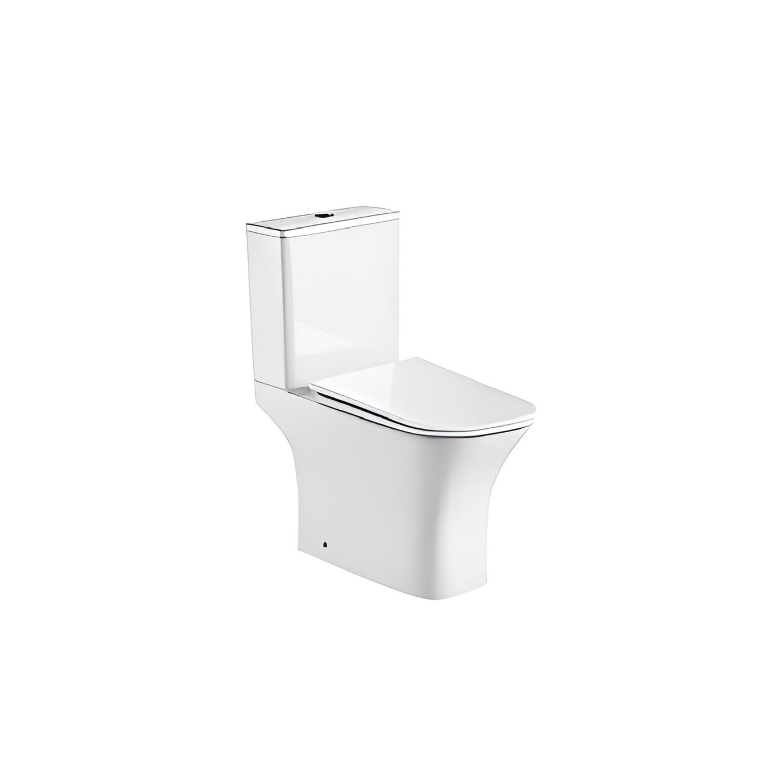 Унитаз Акватек Optima T Square Tornado AQ4421-00 напольный, безободковый, смыв Торнадо, с сиденьем микролифт, цвет белый