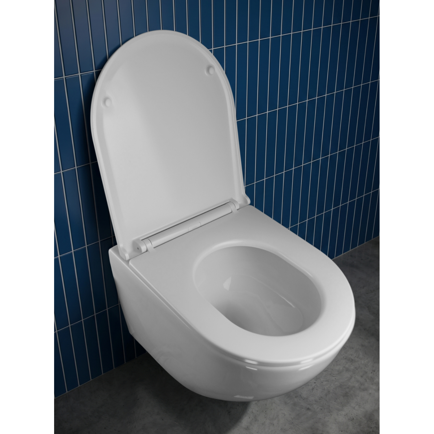 Унитаз Joki Стелла T JK1101010 подвесной, безободковый, смыв Торнадо, с сиденьем микролифт, цвет белый глянец