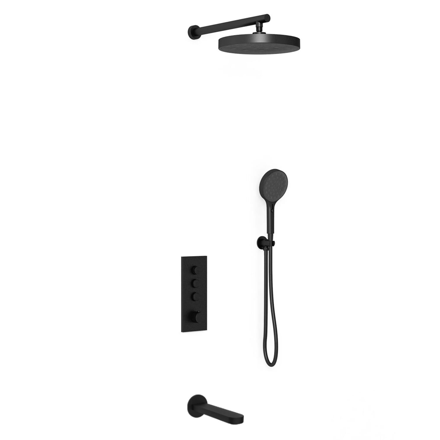 Душевой комплект Vincea Inspire VSFW-433TI5MB, встраиваемый, цвет матовый черный