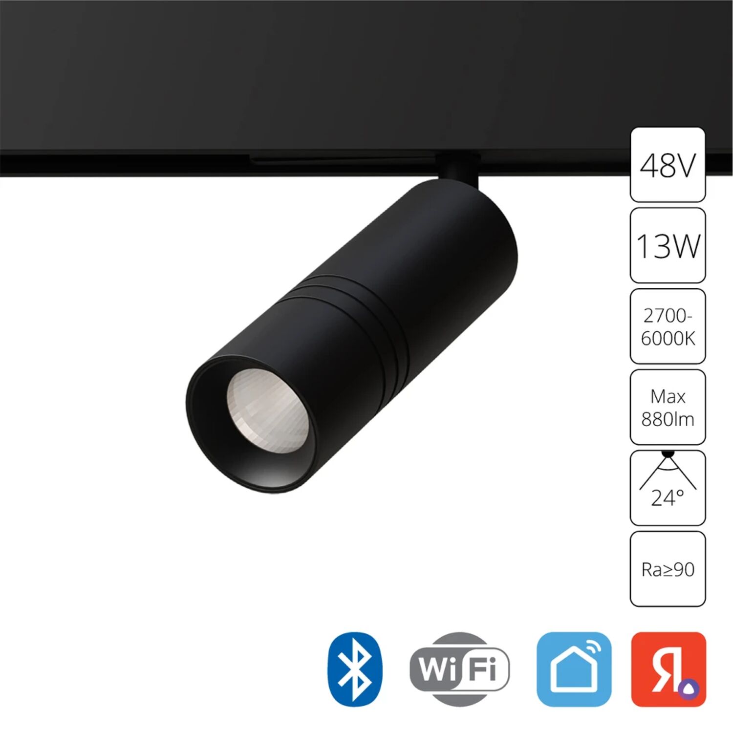 Магнитный трековый светильник Arte Lamp Expert A5741PL-1BK, арматура черная   