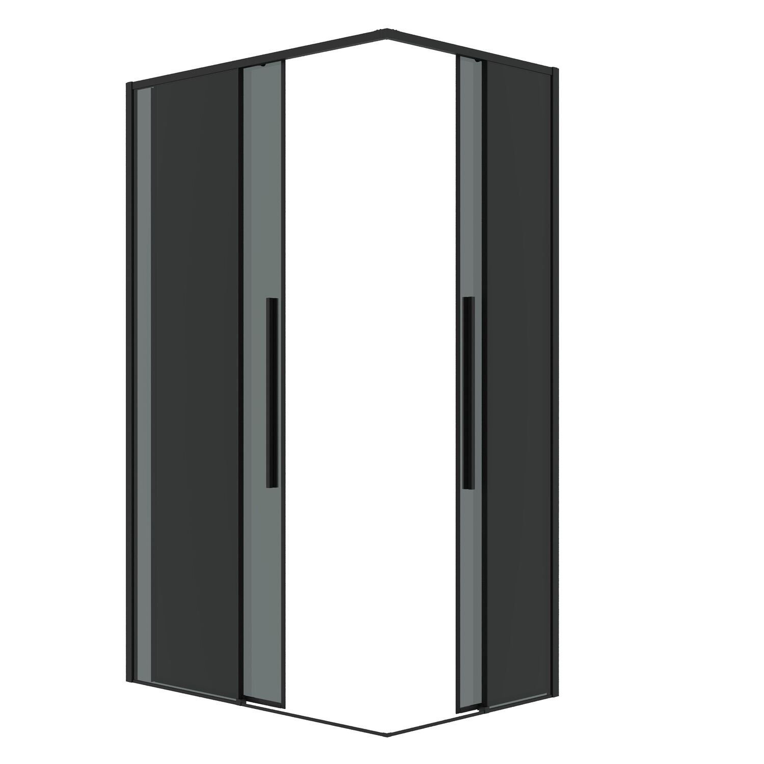 Душевой уголок Grossman Galaxy 300.K33.01.9080.21.10 90х80, стекло тонированное, профиль черный матовый