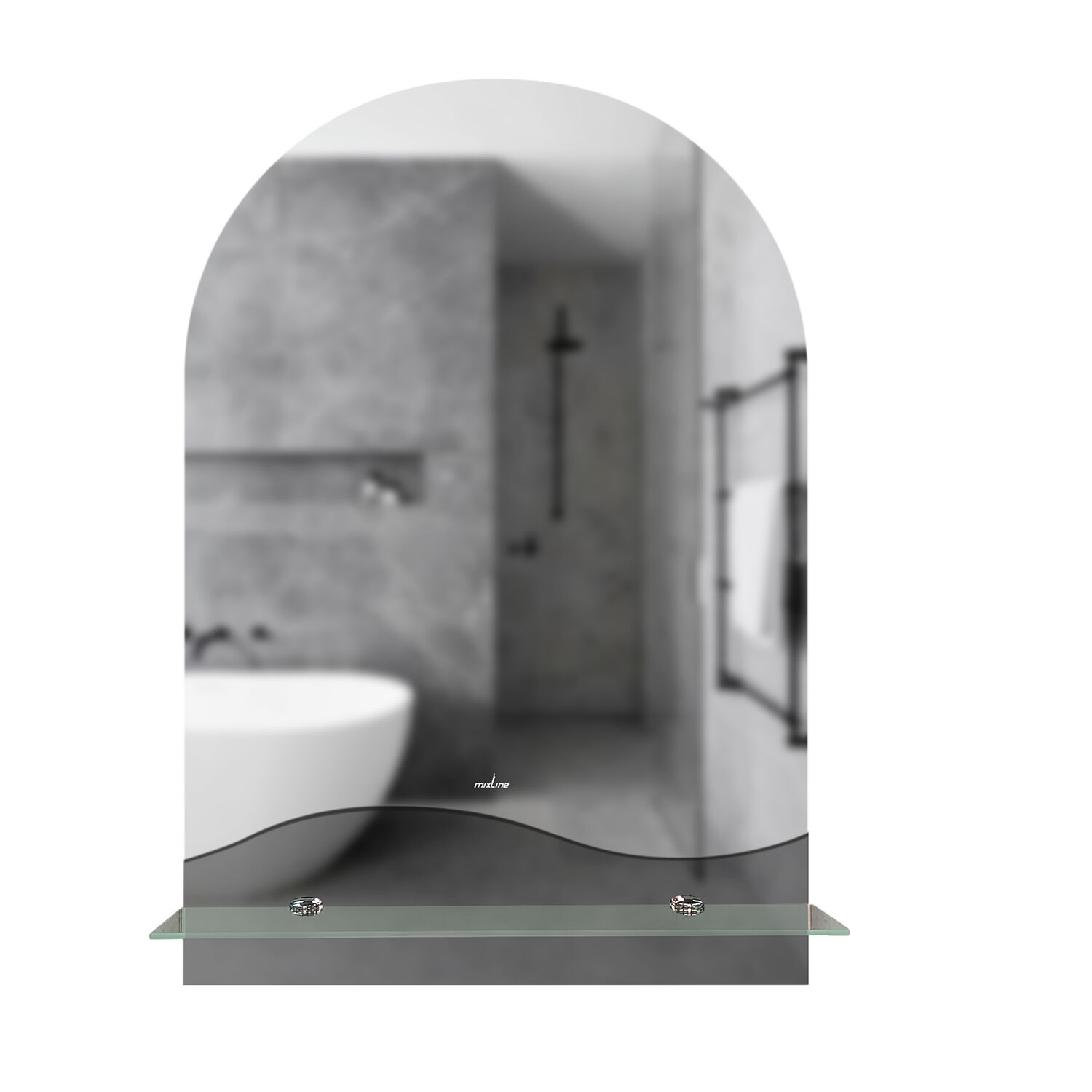 Зеркало Mixline Амели 39x59, с полкой