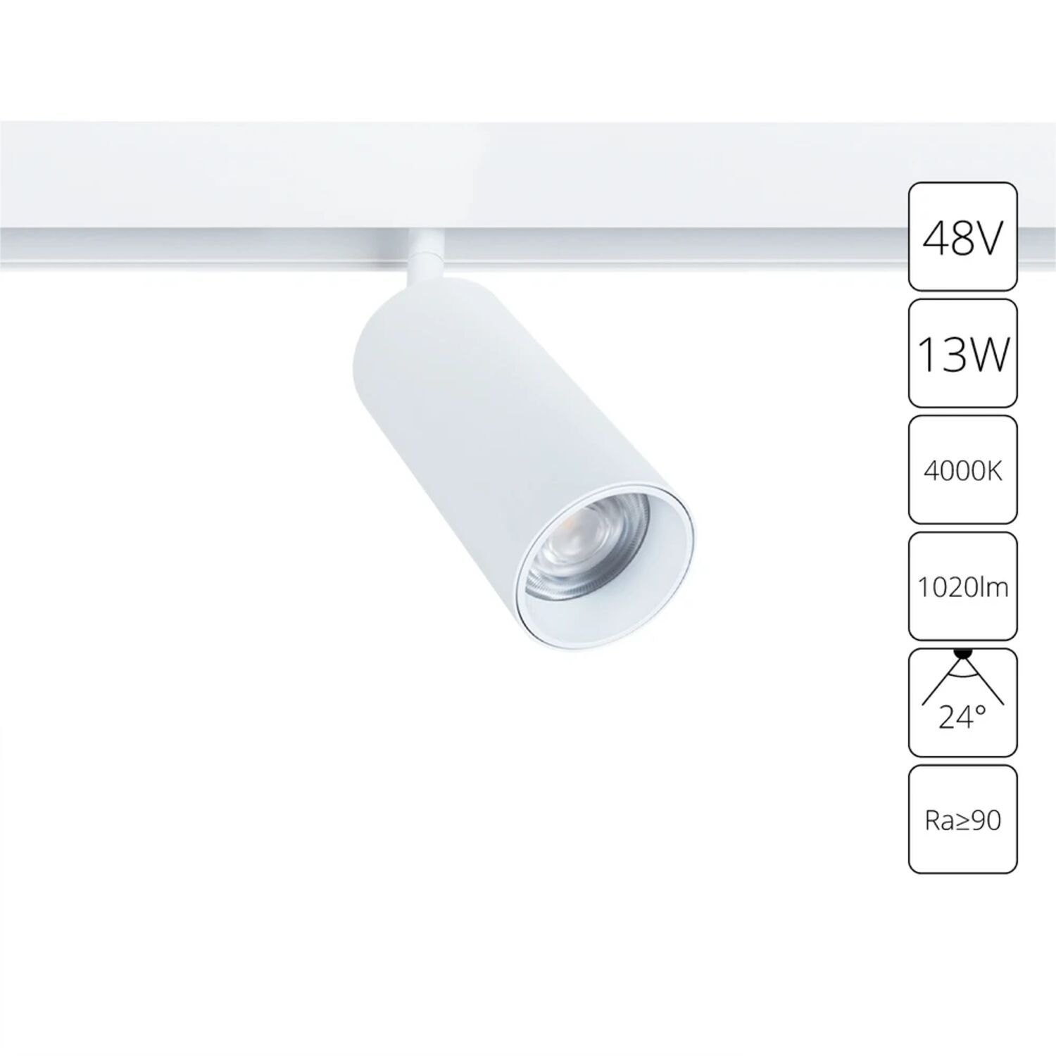 Магнитный трековый светильник Arte Lamp Linea A4661PL-1WH, арматура белый 