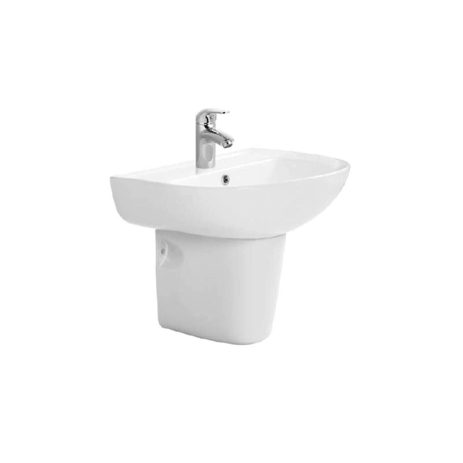 Полупьедестал Акватек AQ5421-00 для раковины, цвет белый - фото 1